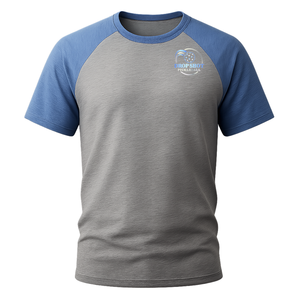 Men's Drop Shot Pickleball® Two-Tone Raglan Performance Tee